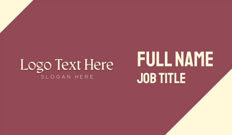 Generic Premium Brand Business Card