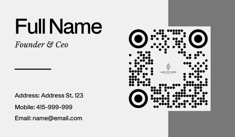 Sleek Minimal Card Business Card
