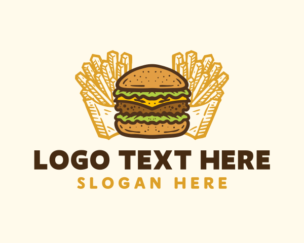 Vintage Burger & Fries